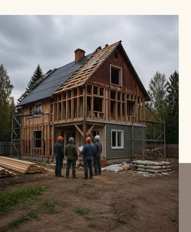 Реконструкция дачного дома в Елабуге под ключ с проектом