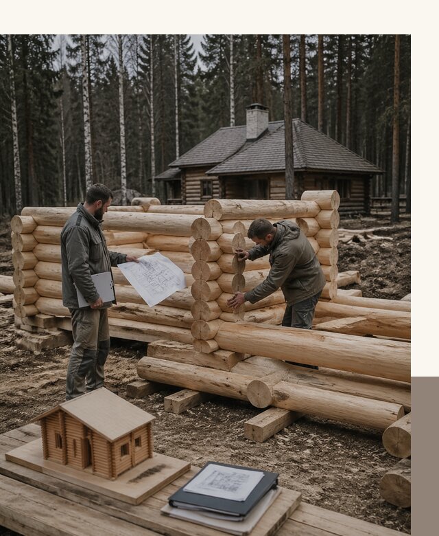 Проектирование и строительство домов из бревна в Елабуге